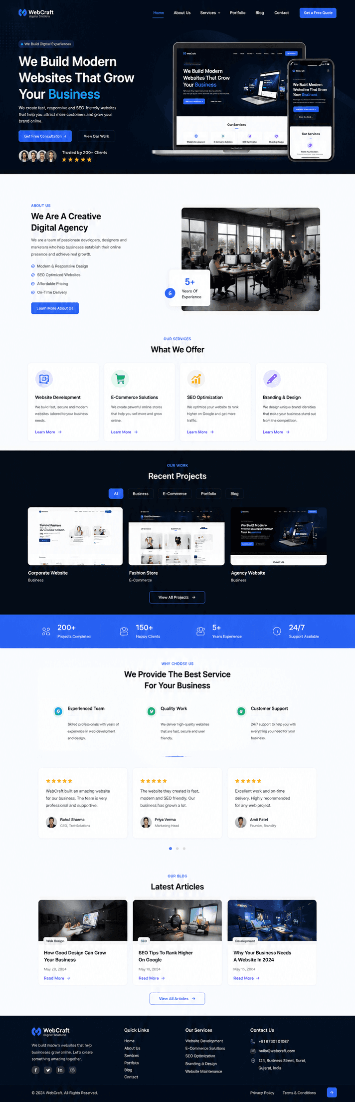 Business Website
